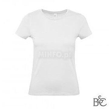 T-shirt b&c #e150 mulher branco : Tam: XL : TW02TW