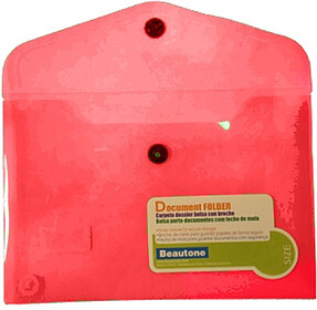 Envelope Plastico B5 (176x250mm) Vermelho ( venda multiplos ...