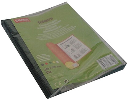 Classificador Plastico Capa Transparente c/Ferragem Verde 1u