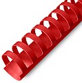 Argolas Pvc Encadernar 18mm p/ 140 Folhas Cx 100un Vermelho