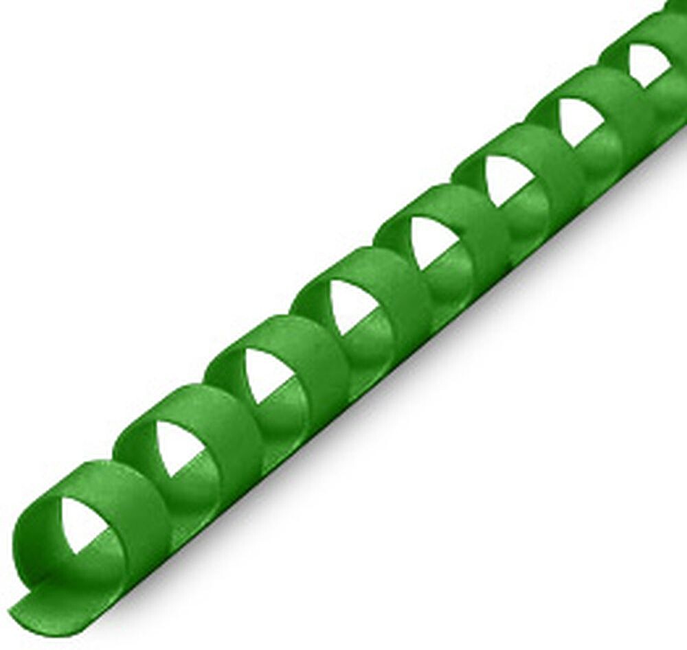 Argolas Pvc Encadernar 06mm p/ 20 Folhas Cx 100un Verde