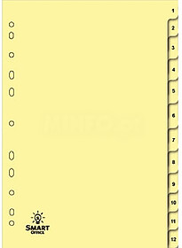 alt-1721025 : Separadores Cartolina Numerados (1 a 12)