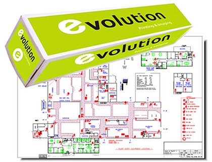 Papel Plotter 80gr 420mmx50mts Evolution Pack 2 Rolos