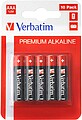 Pilhas AAA LR03 Alcalinas 1.5V 1300mAh Verbatim 49874 10un Pilhas AAA LR03 Alcalinas 1.5V 1300mAh Verbatim 49874 10un