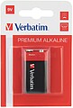 Pilhas 6LR61 Alcalinas 9V 500mAh Verbatim 49924 1un Pilhas 6LR61 Alcalinas 9V 500mAh Verbatim 49924 1un
