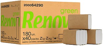 6511083 Guardanapos Bar 21,5x16,5 2Fls Renova Zig-Zag 40x180...