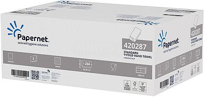Toalhas Mão ZigZag 21x20,3 2Fls Papernet Pasta 15x266=3990un