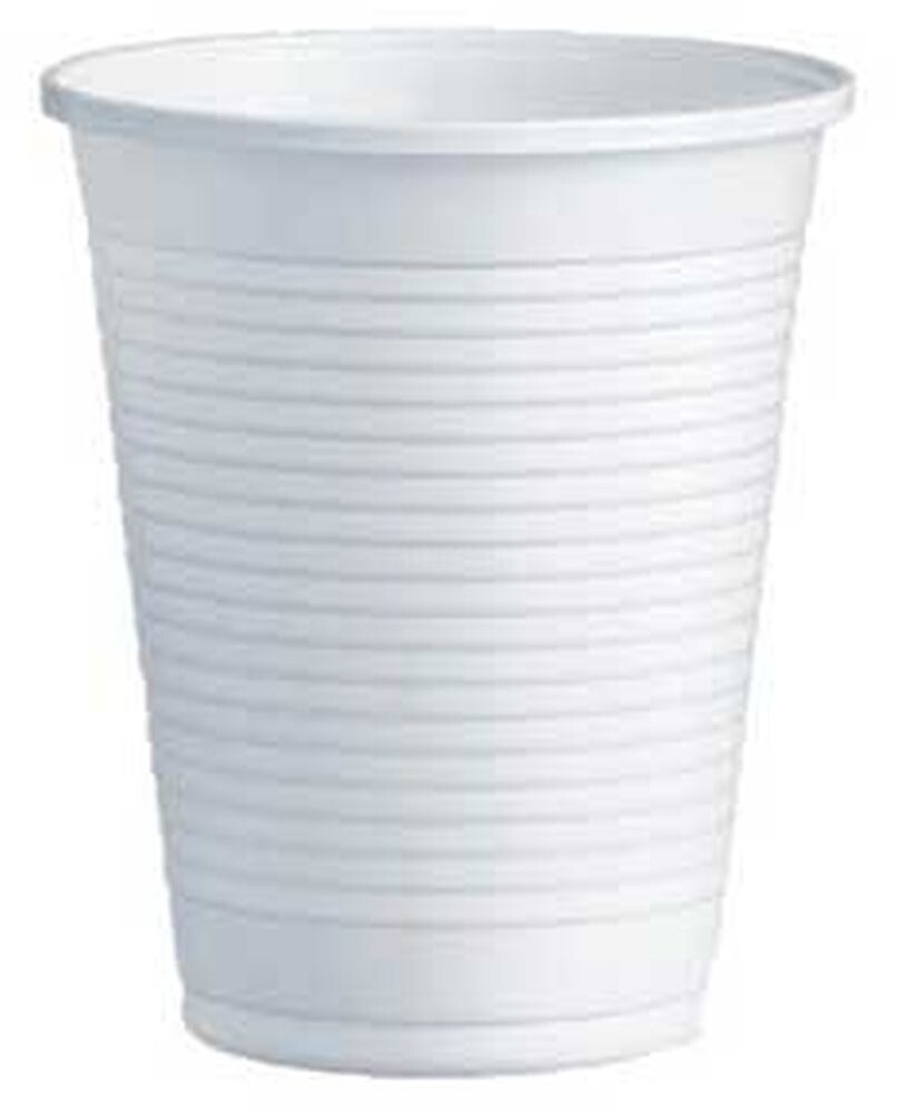Copo Plástico 200ml Branco (Água/Chá) 100un