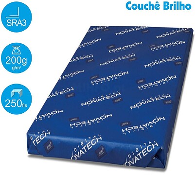 Papel Couché : Digital Gloss SRA3 : 200g/m2 : 45x32 ( Pack 250fls )