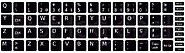 Kit Autocolantes Teclas PT Preto : Tecla Pequena : Altere o teclado de outro idioma para Portugues