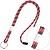 Fita Multiusos Pescoço Tubular Ajuste Metálico Rosa 2x45cm Fita Multiusos Pescoço Tubular Ajuste Metálico Rosa Fluorescente 2x45cm - imagem 2