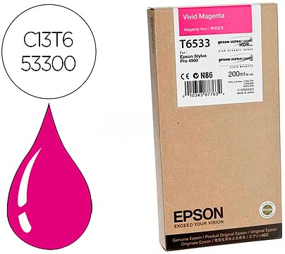 C13T653300 Cartucho de tinta Epson Stylus Pro - Magenta 4900 200ml