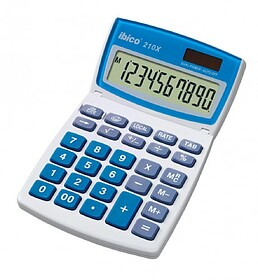Calculadora de Mesa Ibico 210X 10 Dígitos - Ecrã LCD Incli...
