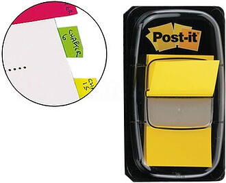 680-5 Índice de Post-it Dispensador com 50 Marcadores Repos...