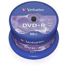 DVD+R 16x 4,7GB (Embalagem 50 Unidades)