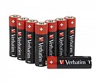 Pilhas Alcalinas AA LR6 1.5V Pack 8 Verbatim 49503