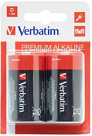 VER49923 : PILHA ALCALINA LR20 PK2 VERBATIM