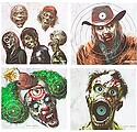Dianas de Papel Temática Zombis, 24,76 x 22,86 cm, 20 uds G-99147