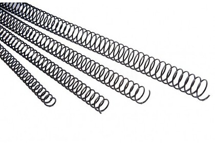 Fellowes Pacote de 100 Espirais Metálicas de 14mm - Até 100 Páginas - Preto