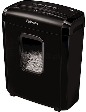 4631101 : Fellowes 6M Trituradora de Papel Manual Mini - Tritura até 6 Folhas - 13L