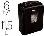 Trituradora de Papel Manual Fellowes LX25M Minicorte P-4 - Tritura até 6 Folhas - Capacidade do Cesto 11,5L - Preto 4170601