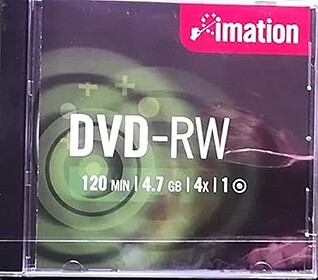 Imation DVD-RW 4x/ 4,7Gb/ 120Min : cx Cristal