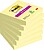 Post-it Super Sticky Pack com 6 Blocos de 90 Notas Adesivas Reposicionáveis - Forma Quadrada - 76x76mm - Cor Amarelo Claro 654-6SS-CY - imagem 1