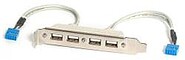 Cabezal Bracket 4 Puertos USB 2.0