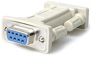 Adaptador Serie RS232 DB9 Cable : Recto a Modem Nulo Hembra