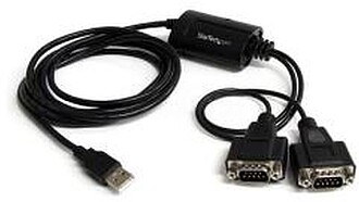 CABLE 1 8M USB 2 PUERTOS SERIE