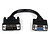 Adaptador Conversor 20CM DVI-I : Macho a VGA HD15 Hembra Cable str-DVIVGAMF8IN - imagem 1