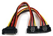 Cable 0 15M Divisor Corriente : SATA Splitter Latch 2X Hembra in