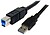 Cable USB 3.0 Superspeed 3M : a Macho a B Macho Color Negro str-USB3SAB3MBK - imagem 1