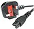 Cable 1M BS1363 a C5 Trebol - imagem 1