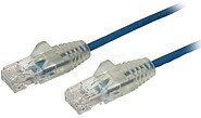 StarTech.com Cable de red CAT6 UTP Delgado con Conectores RJ45 sin Enganches - Azul N6PAT100CMBLS