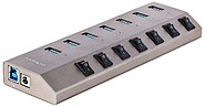 Hub Concentrador USB-C de 7 : Puertos Con Interruptores 5G7AIBS-USB-HUB-EU