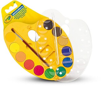 SS57513 : Crayola - Paleta com 12x Aguarelas e Pincel