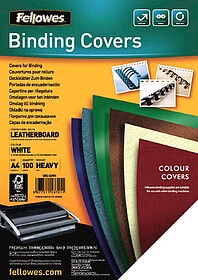 Fellowes Pack de 100 Folhas de Capa de Cartão Sintético Co...