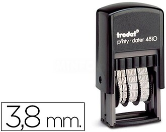 4810-POR : DATADOR TRODAT AUTOMATICO 3,8 MM 4810 -TEXTO PORT...