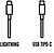 Cabo USB tipo C para Lightning Apple 2m - macho - macho - branco MW2R3ZM/A - imagem 1