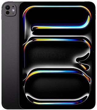 ME2N4TY/A Apple iPad Pro 11 polegadas 12 GB 256 GB Wi-Fi + Cellular Space Black - OLED - Chip M5 - 12 MP