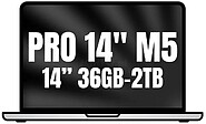 Apple Macbook Pro 14”/ M5 Max 36-Core CPU/ 36GB/ 2TB SSD/ 32-Core GPU/ Plata MGDQ4Y/A