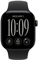 Apple Watch Series 12 (GPS) - 42 mm - alumínio negro - relógio inteligente Com banda de desporto - borracha - preto - tamanho da banda: M/L - 64 GB - Bluetooth, Wi-Fi 4, UWB - 32.2 g MJEC4QL/A
