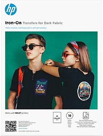 8L1U7A : HP Iron-On Transfers for Dark Fabric, A4 (210 x 297...