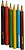 Lapis Cor 09cm Epene 6un Lapis Cor 09cm Epene 6un - imagem 1