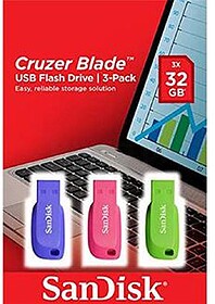 SDCZ50C-032G-B46T Pack Sandisk de 3 Cruzer Blade Memória US...
