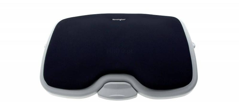 Kensington Reposapies Solemate Confort - Espuma Confortável com Memória - Pedal de Ajuste Prático - Inclinação de Até 20 Graus - Melhora a Postura e a Circulação - Preto