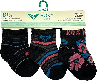 PACK DE 3 PARES DE MEIAS DE BEBÉ ROXY INSIDE SPARK LOGO 660...