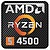 AMD Ryzen 5 4500 - 3,6 GHz - 6 núcleos - 12 threads - 8 MB cache - Socket AM4 - Caixa 100-100000644BOX - imagem 1