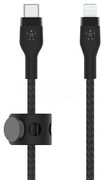 CAA011BT3MBK : Belkin BOOST CHARGE - Cabo Lightning - USB-C macho para Lightning macho - 3 m - preto - para Apple iPad/iPhone/iPod (Lightning)